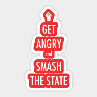 Get Angry - keep calm parody Sticker